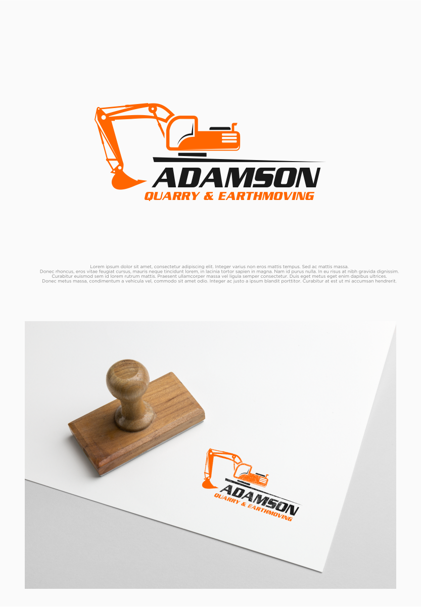 Logo Design by shiroRo for Adamson Quarry & Earthmoving | Design #35740958
