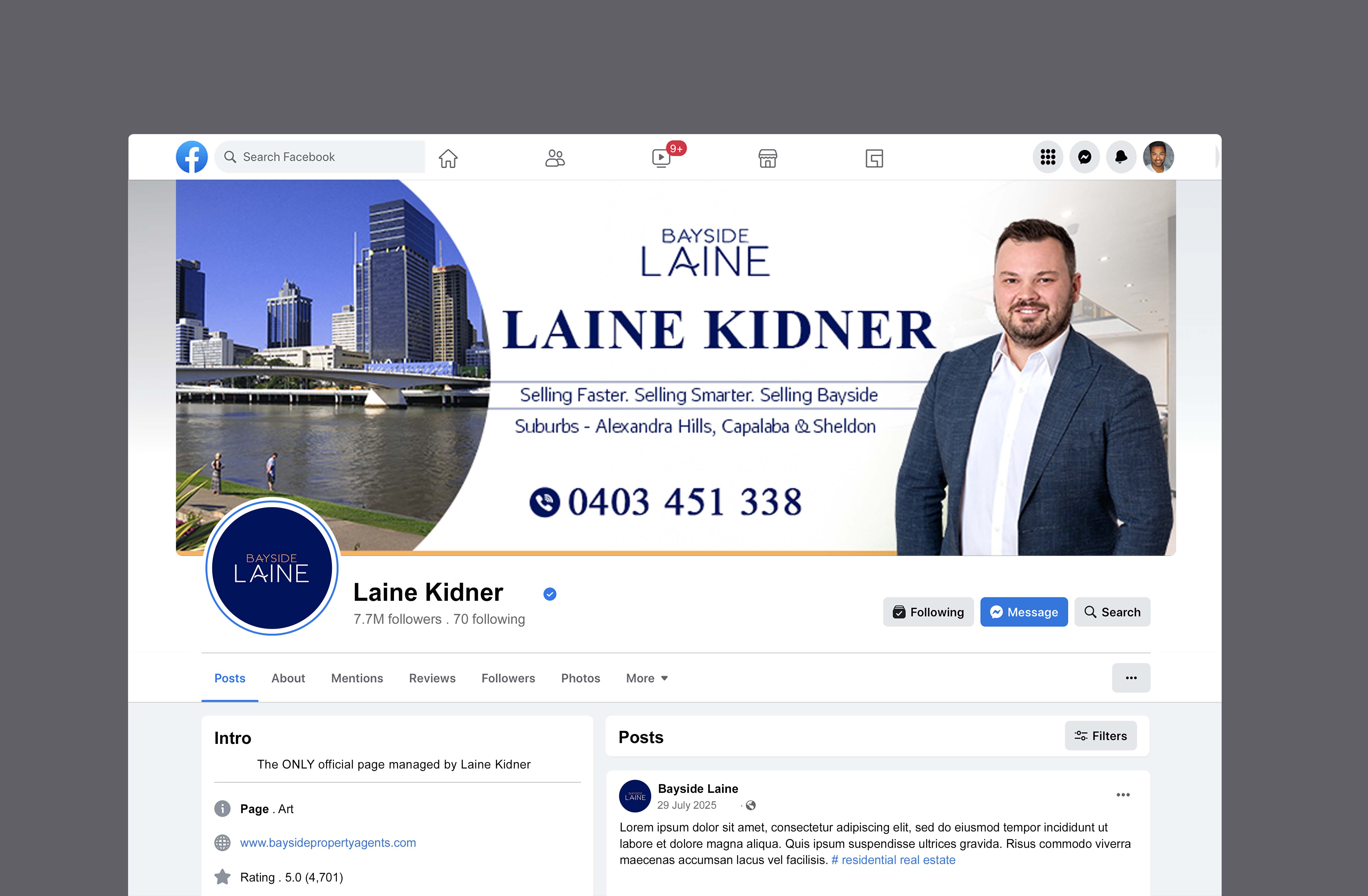 Design Facebook par designcircle pour LKMO Properties | Design #35731412