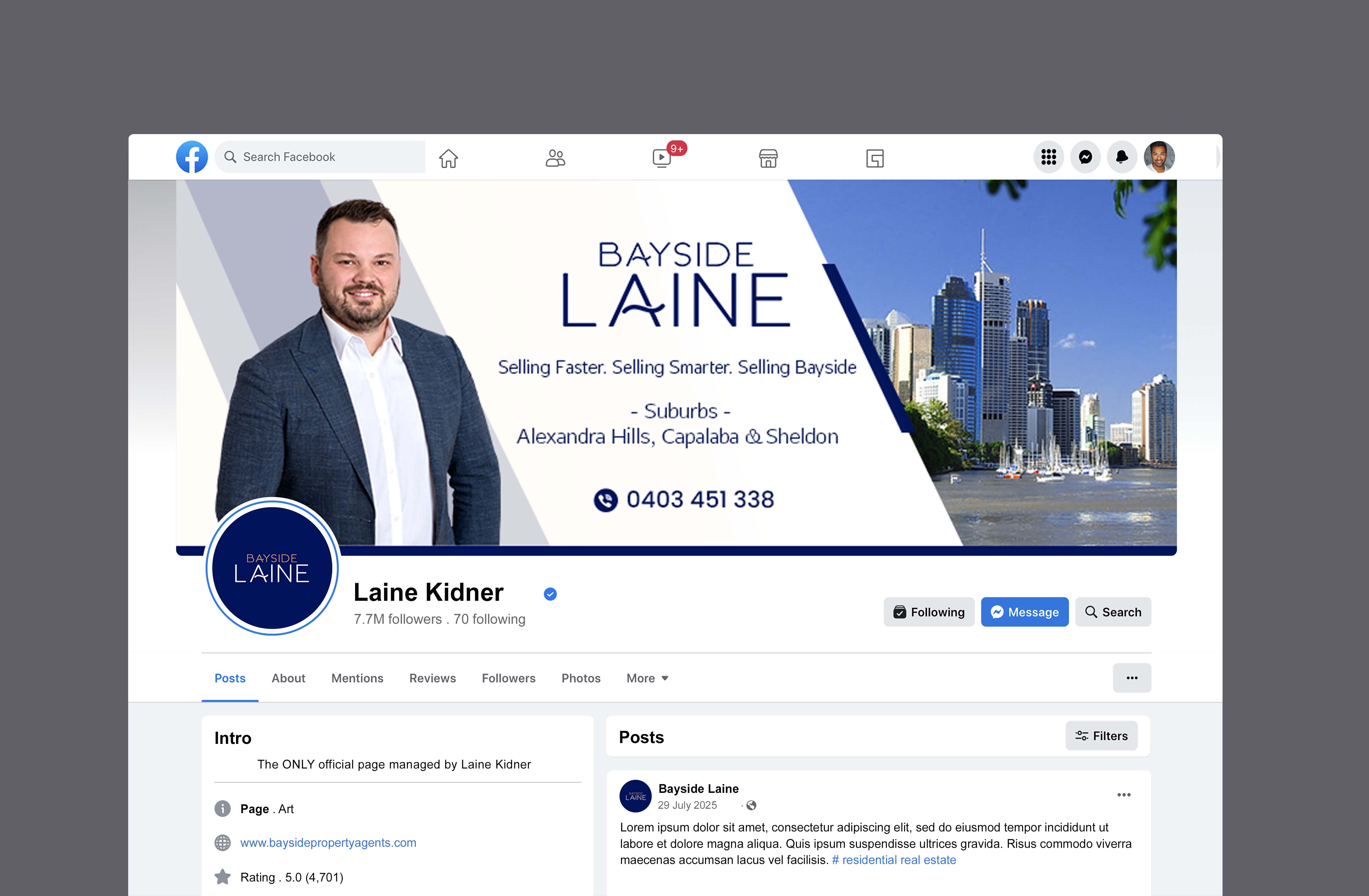 Design Facebook par designcircle pour LKMO Properties | Design #35731413