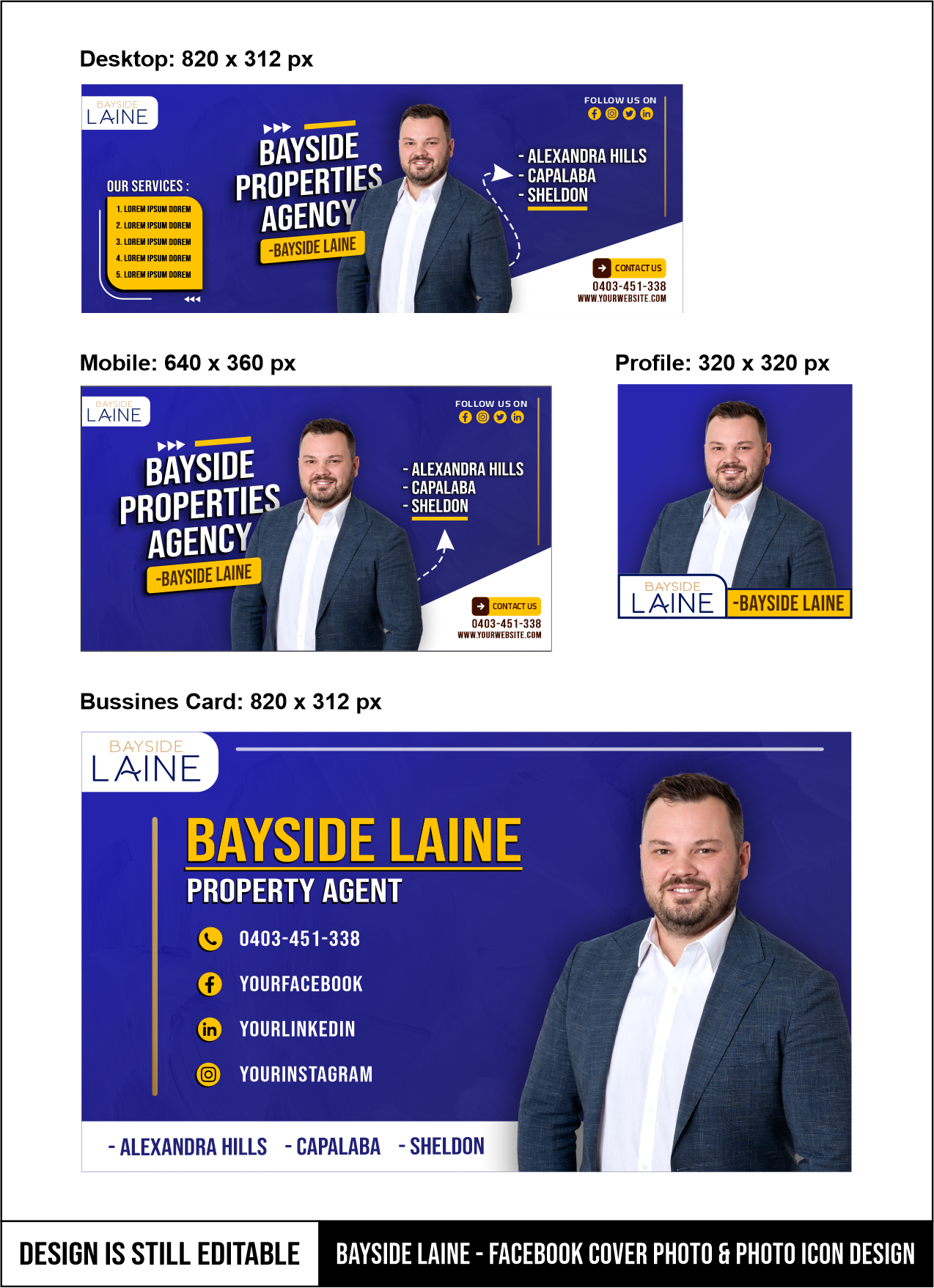 Facebook-Design von MALIK CREATIVE MEDIA für LKMO Properties | Design #35725014