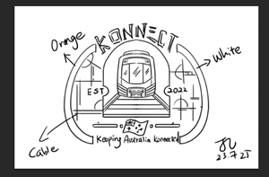 Grafik-Design von JoanneLart für KONNECT RAIL | Design: #35723714