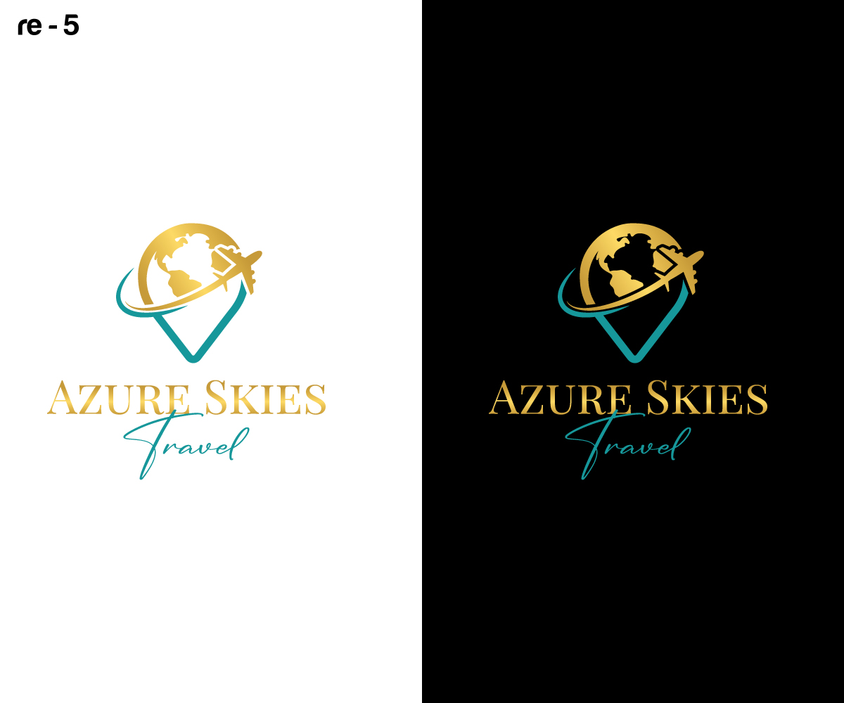 Logo Design by RS_Design for Azure Skies Travel | Design #35836175