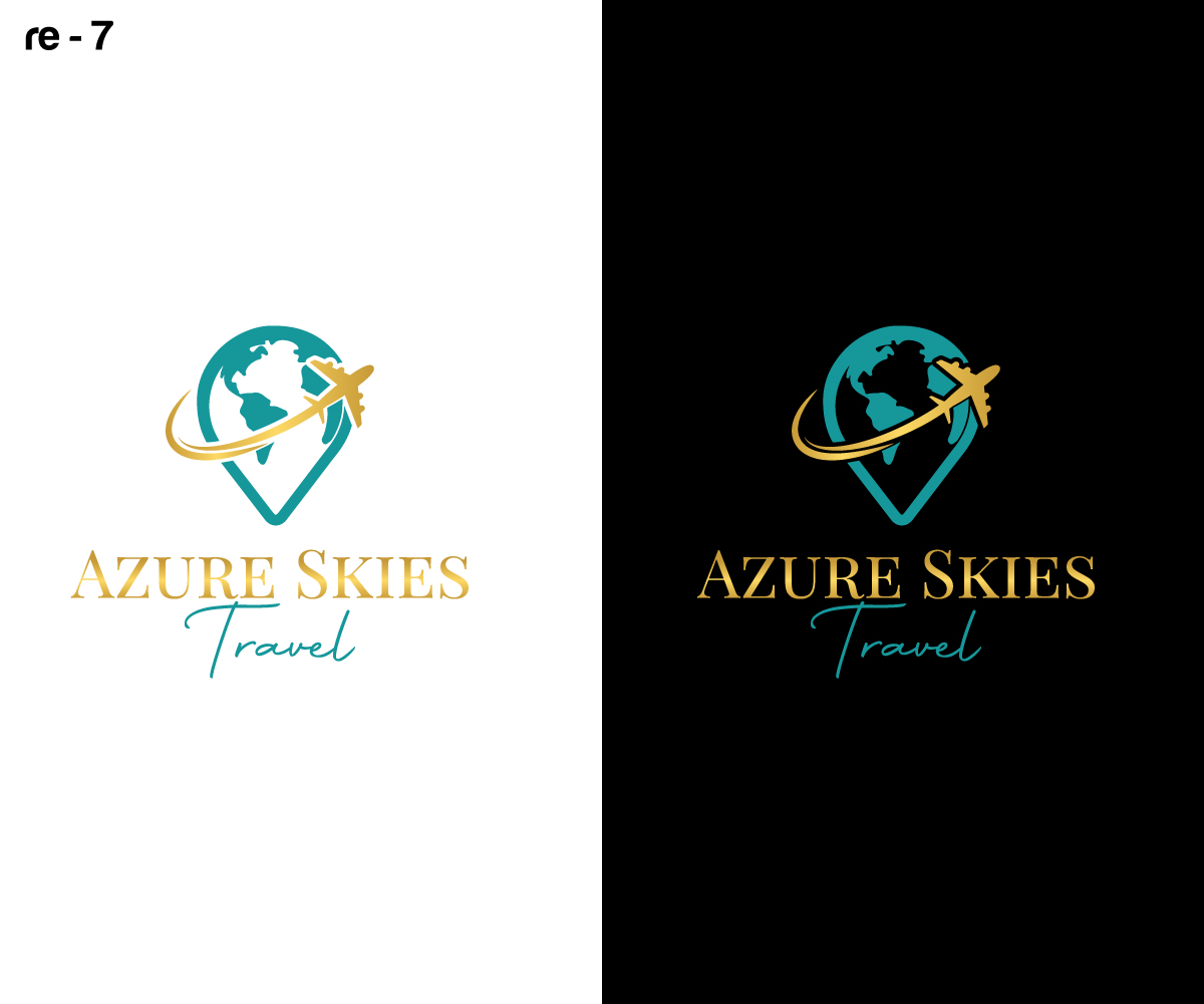 Logo Design by RS_Design for Azure Skies Travel | Design #35848312