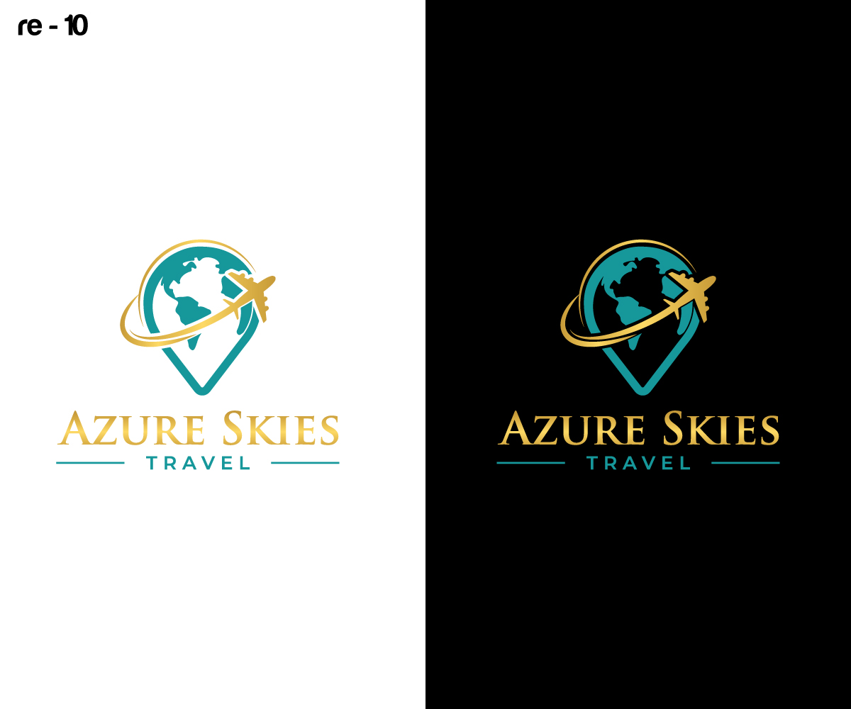 Logo Design by RS_Design for Azure Skies Travel | Design #35856838