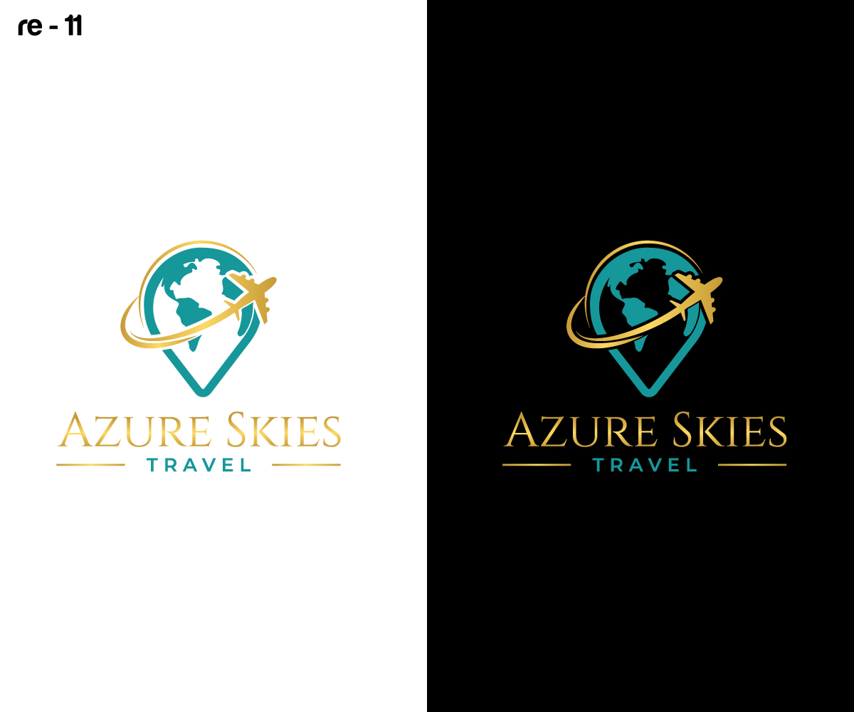 Logo Design by RS_Design for Azure Skies Travel | Design #35856873