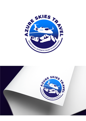 Logo Design by Fezy Design Studio for Azure Skies Travel | Design: #35729440