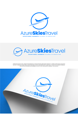Logo Design by Fezy Design Studio for Azure Skies Travel | Design: #35729732