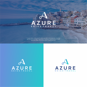 Logo Design by melzh for Azure Skies Travel | Design: #35750235