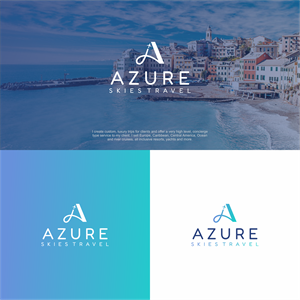 Logo Design by melzh for Azure Skies Travel | Design: #35806816