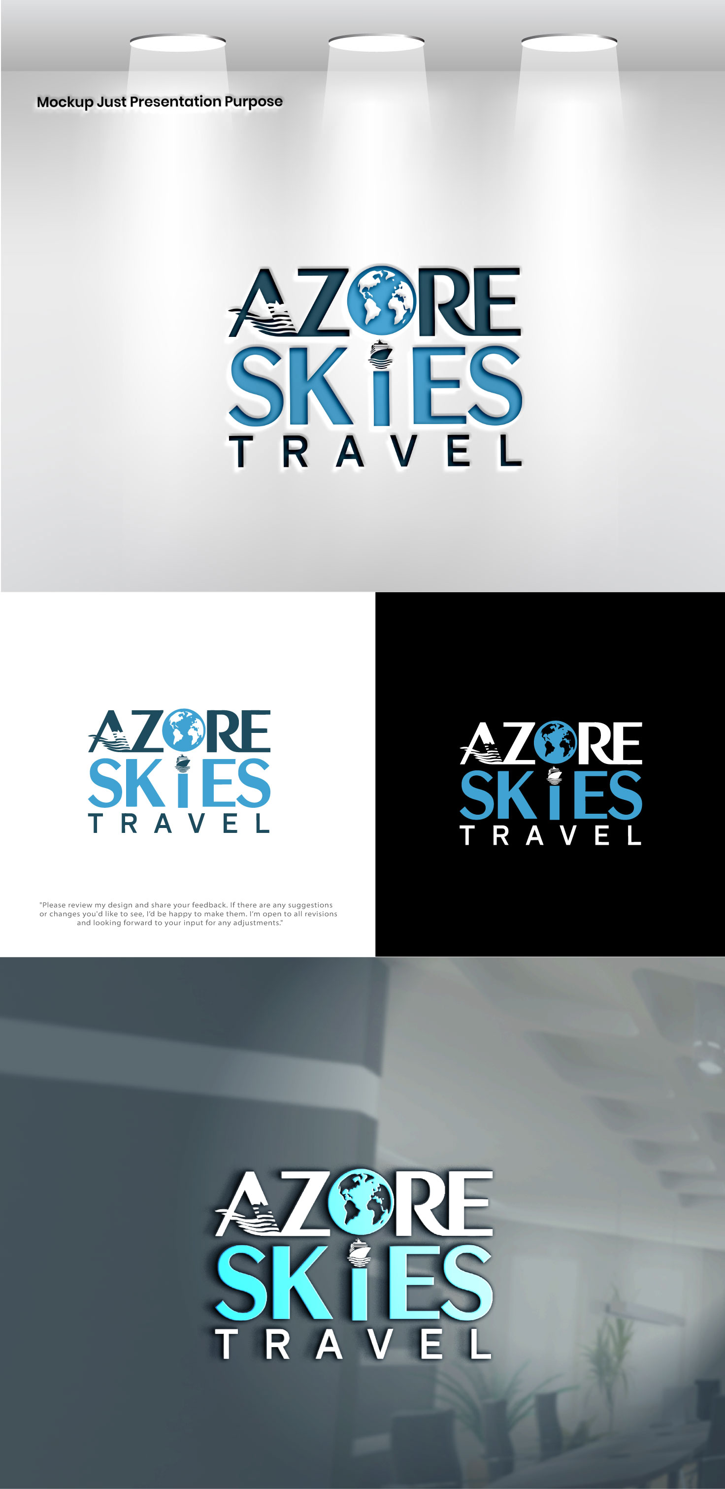 Design de Logo par VectorForge pour Azure Skies Travel | Design #35748070