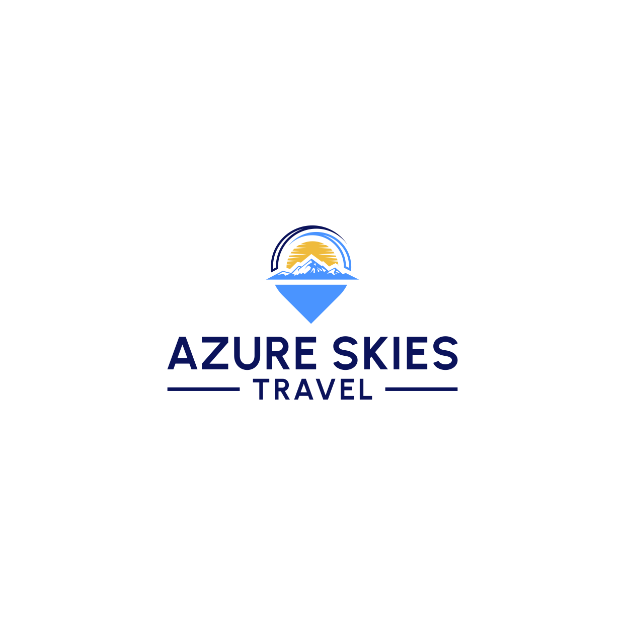 Logo Design by Kaze56 for Azure Skies Travel | Design #35728261