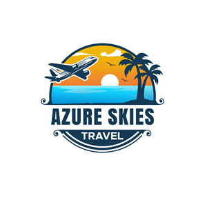 Logo Design by Ce_art for Azure Skies Travel | Design: #35750184
