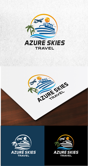 Logo Design by Ce_art for Azure Skies Travel | Design: #35750412