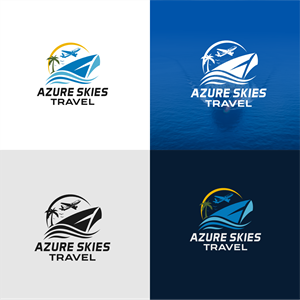 Logo Design by Ce_art for Azure Skies Travel | Design: #35760283