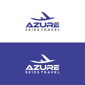 Logo Design by healer1617 for Azure Skies Travel | Design: #35727763