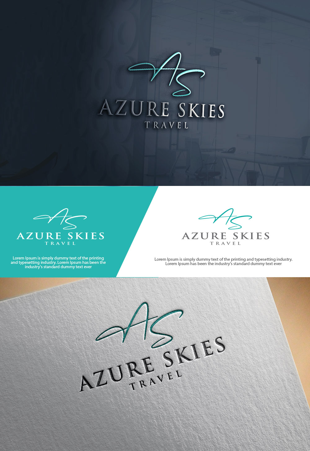 Logo Design by sulemani  creation for Azure Skies Travel | Design #35733246