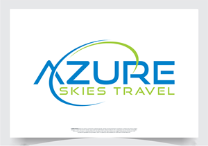 Logo Design by Joseph Robert art for Azure Skies Travel | Design: #35730339