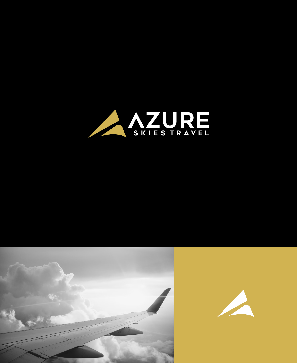 Logo Design by apik. for Azure Skies Travel | Design #35732806
