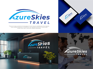 Logo Design by AliArsh for Azure Skies Travel | Design: #35731015
