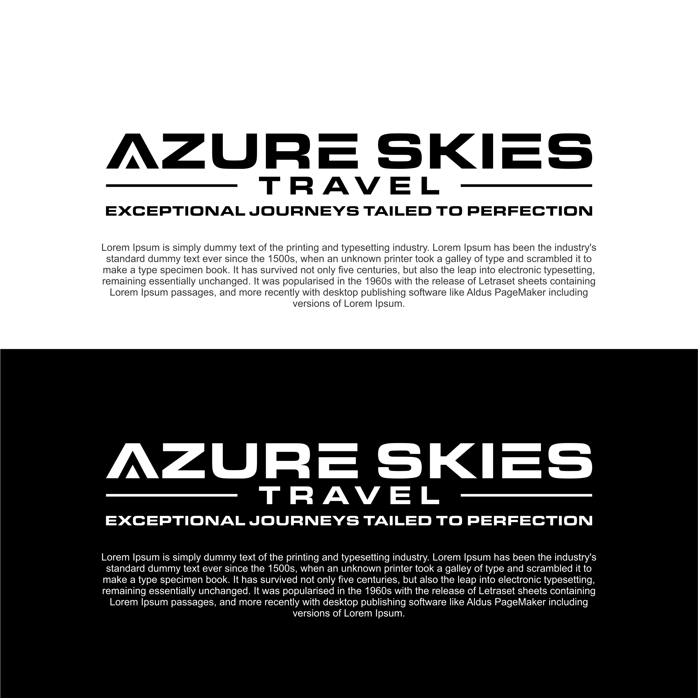 Logo Design by diego costa for Azure Skies Travel | Design #35728047