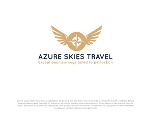 Logo Design by @imaginationsexpart for Azure Skies Travel | Design: #35727036