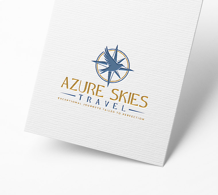 Logo Design by Pilot_DesignR™ for Azure Skies Travel | Design #35727258