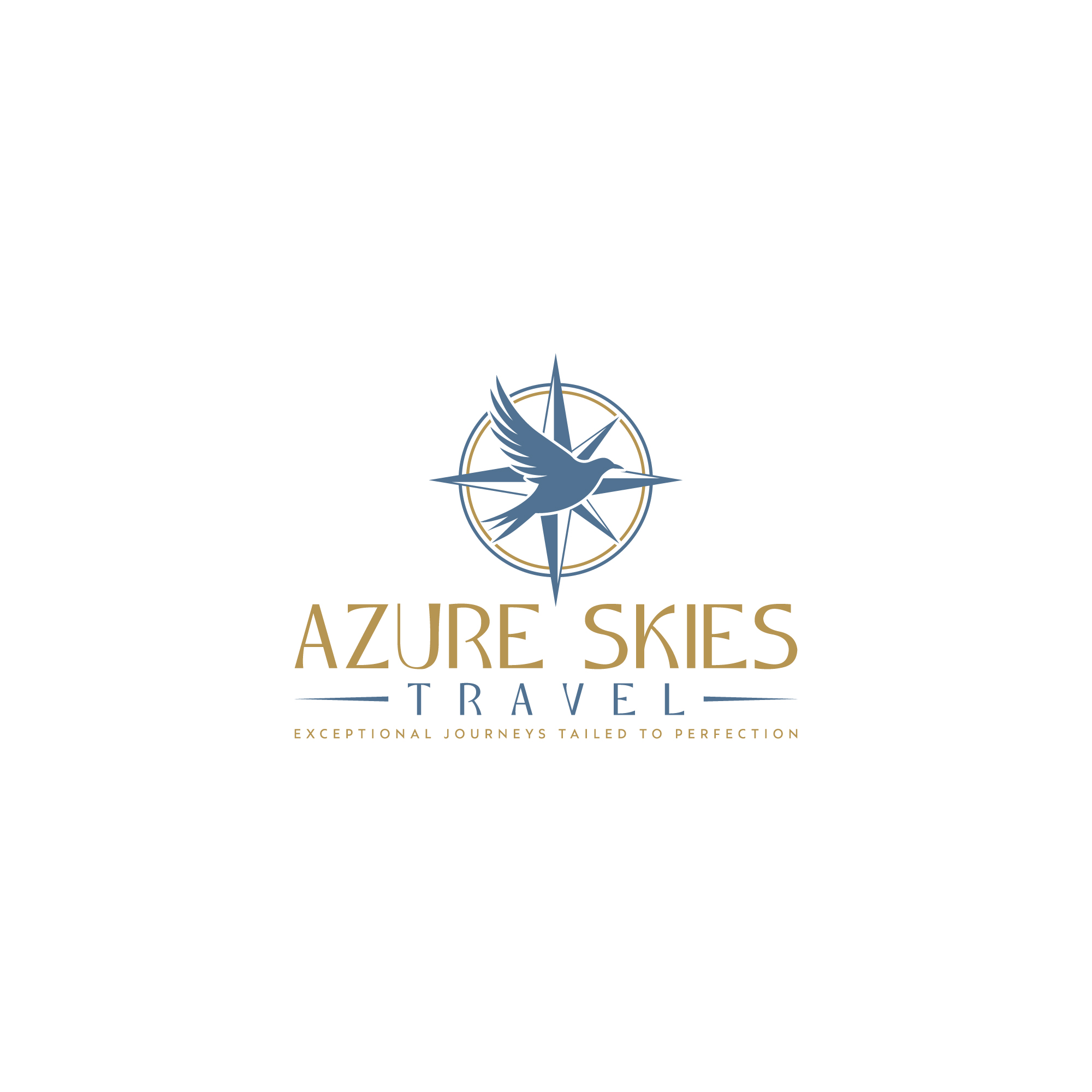 Logo Design by Pilot_DesignR™ for Azure Skies Travel | Design #35727260