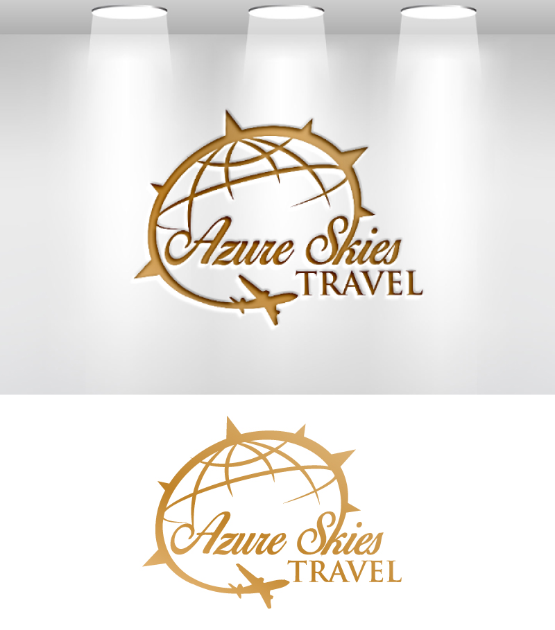 Logo Design by VisionCraft™ for Azure Skies Travel | Design #35733563