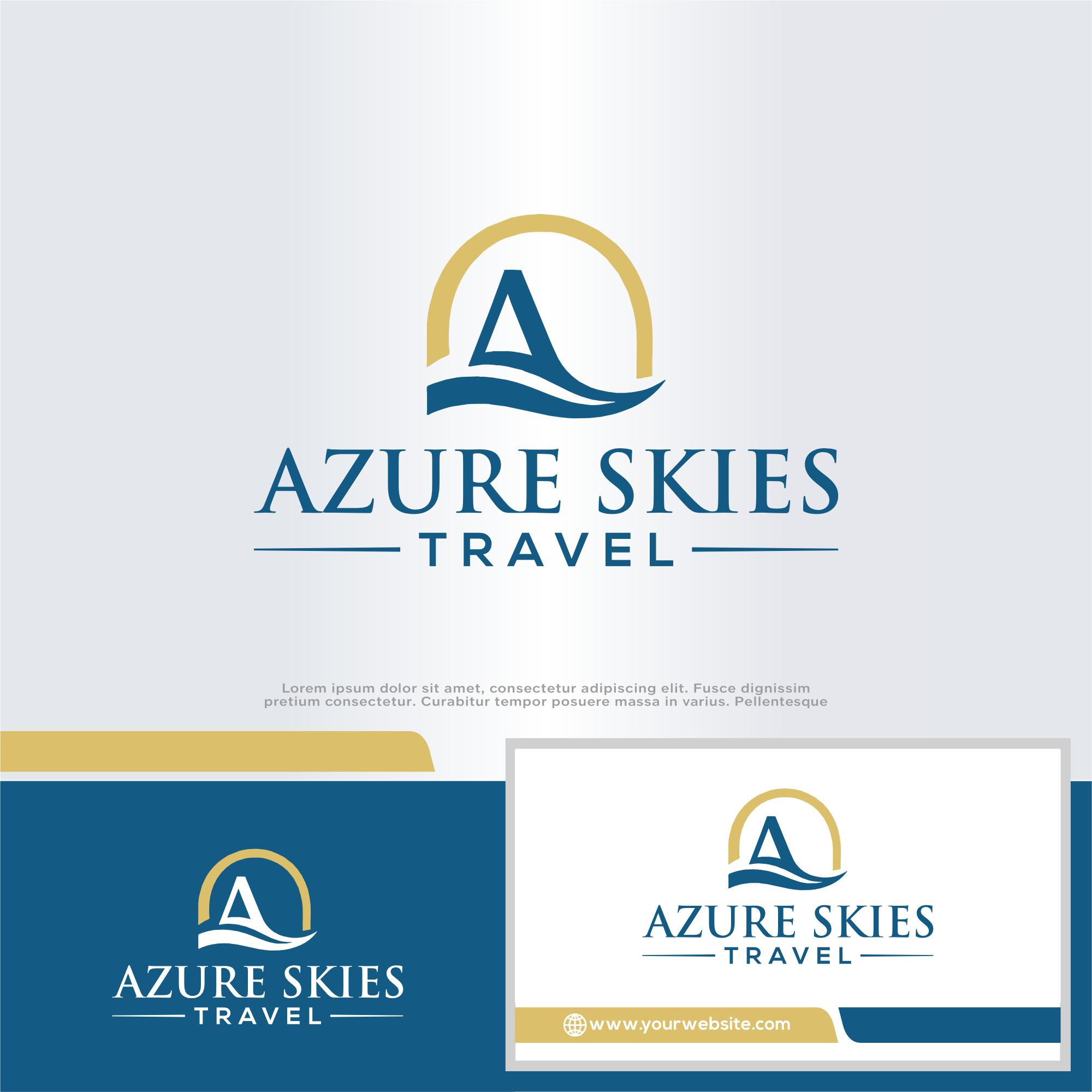 Diseño de Logo por win it para Azure Skies Travel | Diseño #35731547