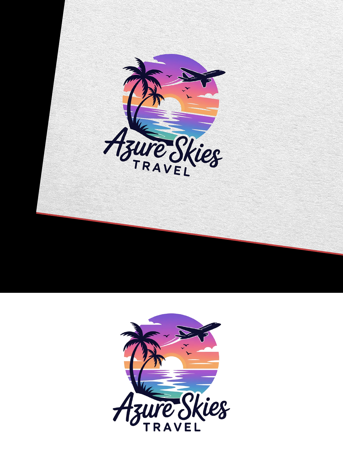 Logo-Design von Sajee. für Azure Skies Travel | Design #35737541