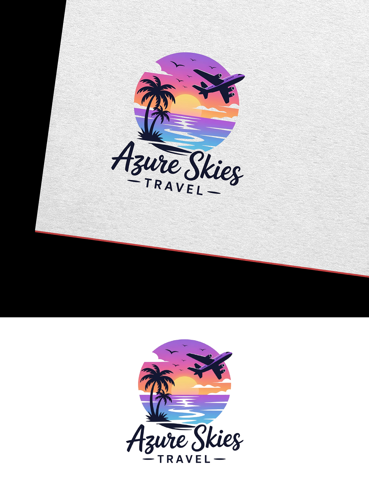 Logo-Design von Sajee. für Azure Skies Travel | Design #35737545