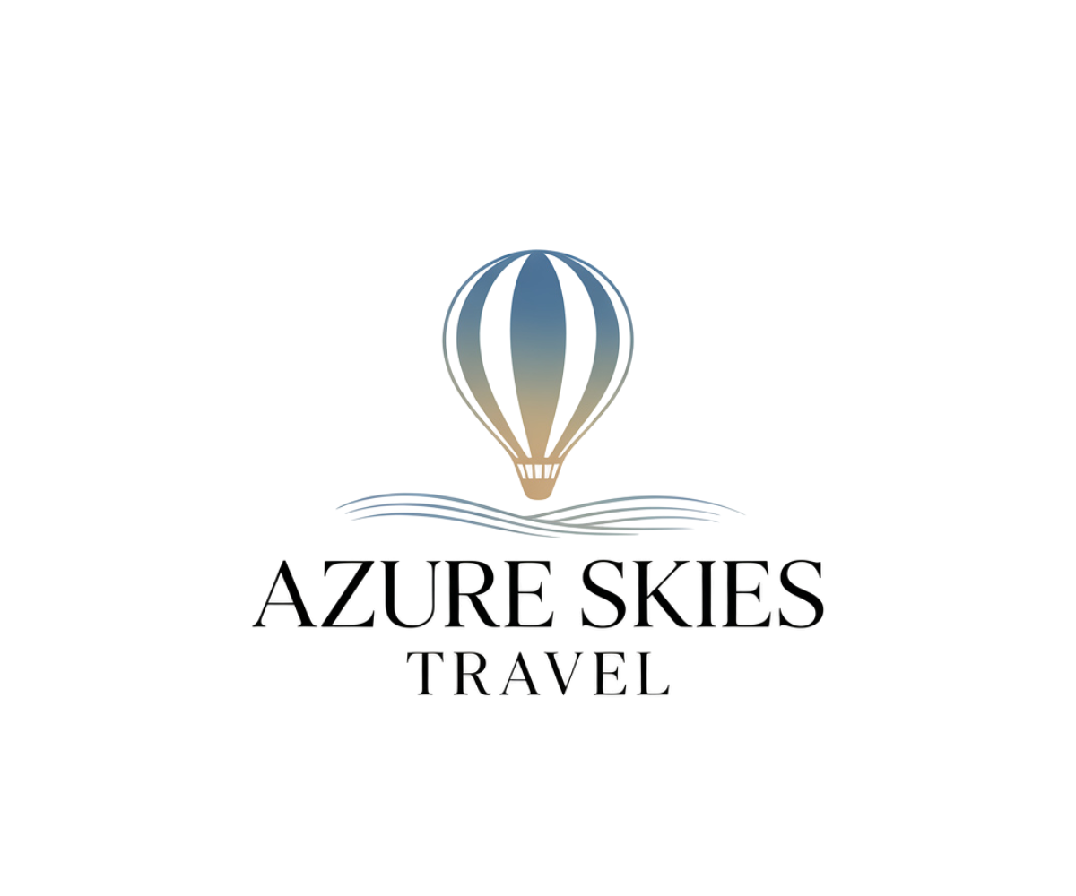Logo-Design von JonJonTheDesigner für Azure Skies Travel | Design #35767948