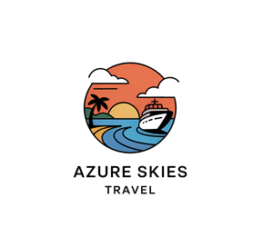 Logo-Design von JonJonTheDesigner für Azure Skies Travel | Design: #35767953