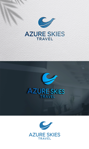 Logo Design by Riyaa.001 for Azure Skies Travel | Design: #35762259