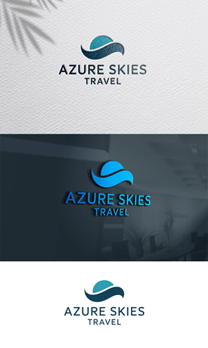 Logo Design by Riyaa.001 for Azure Skies Travel | Design: #35762261