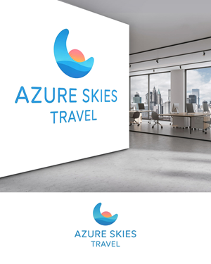 Logo Design by Riyaa.001 for Azure Skies Travel | Design: #35762264