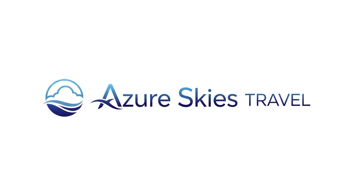 Logo Design by HSL Brain for Azure Skies Travel | Design #35732868