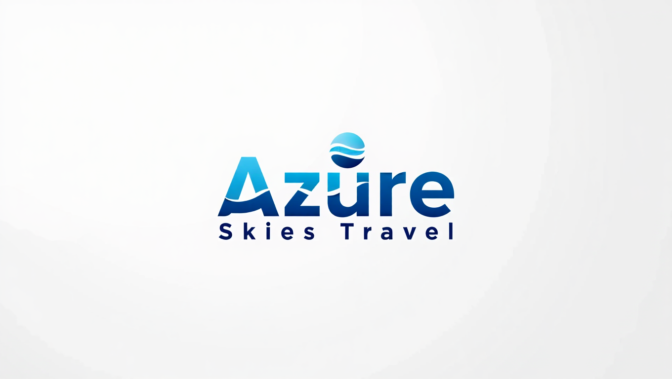 Logo Design by HSL Brain for Azure Skies Travel | Design #35732870