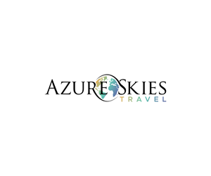 Logo Design by Wa-tinku.Designs for Azure Skies Travel | Design: #35767623