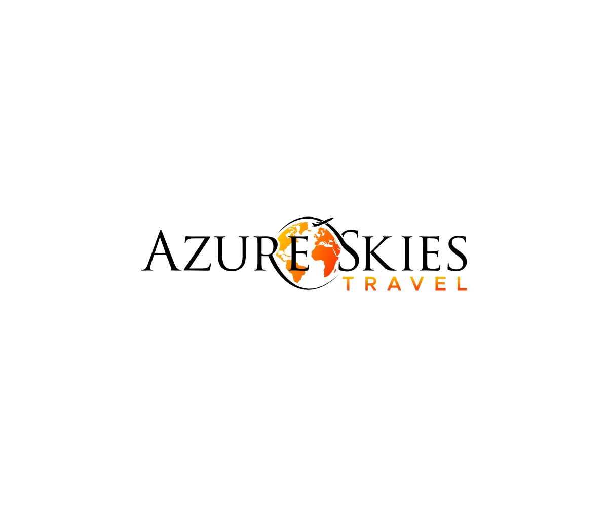 Logo Design by Wa-tinku.Designs for Azure Skies Travel | Design #35767679