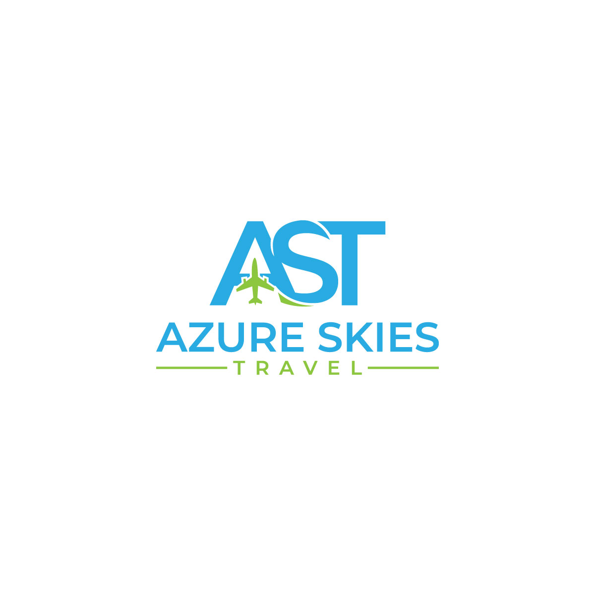 Logo Design by KL Designwork for Azure Skies Travel | Design #35738486