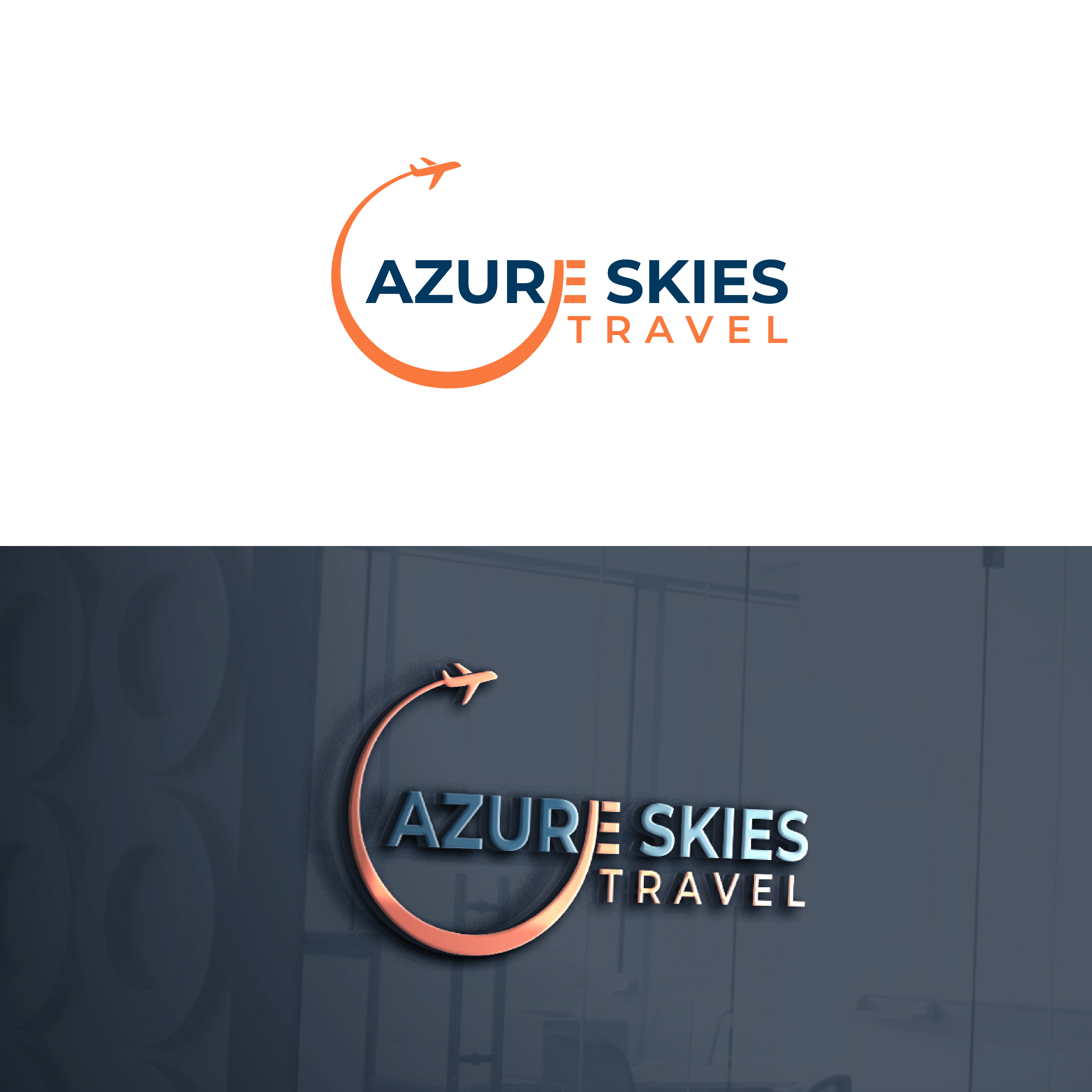 Logo-Design von MST PINKY KHATUN für Azure Skies Travel | Design #35742624