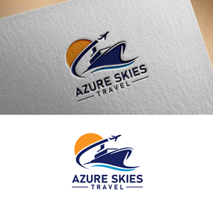 Logo Design by MST PINKY KHATUN for Azure Skies Travel | Design: #35766753