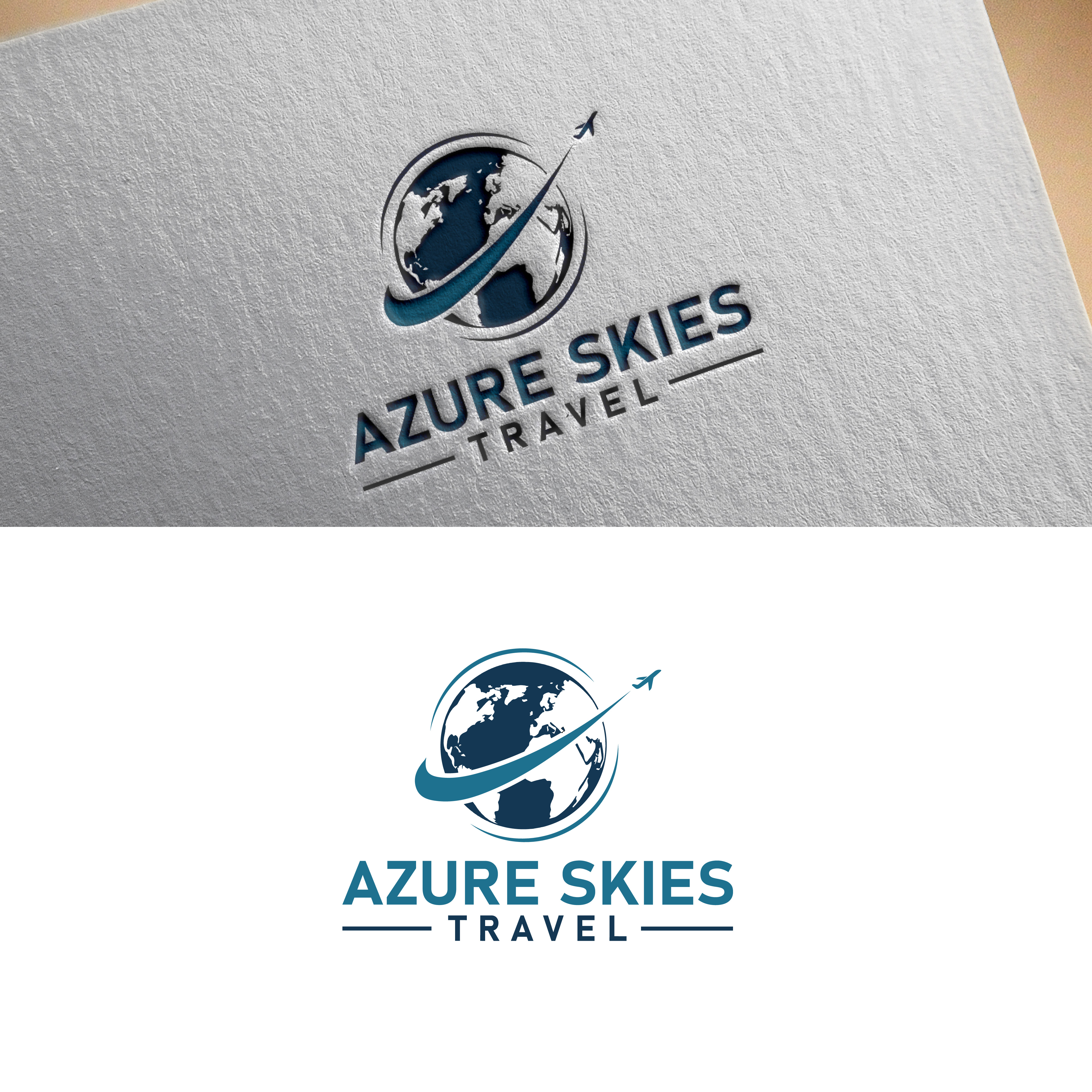 Logo-Design von MST PINKY KHATUN für Azure Skies Travel | Design #35771048