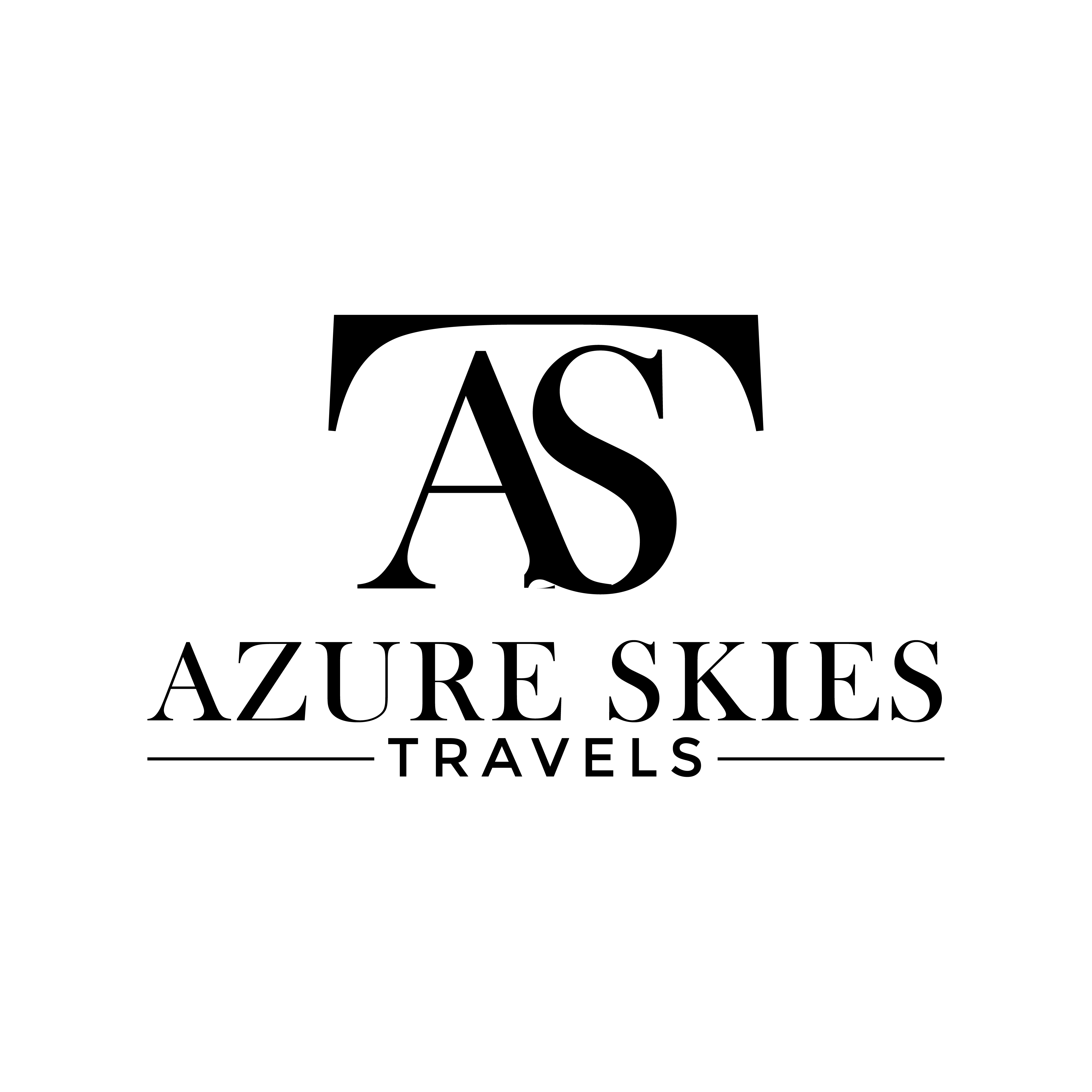 Logo-Design von Hanif Designs für Azure Skies Travel | Design #35762665
