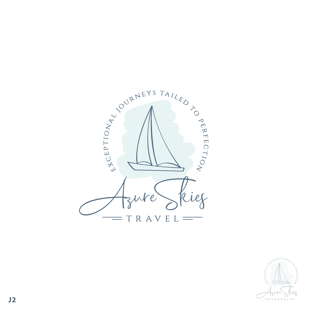 Design de Logo par Sujit Banerjee pour Azure Skies Travel | Design #35731269