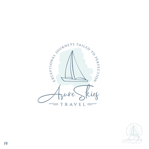 Logo Design by Sujit Banerjee for Azure Skies Travel | Design: #35731269