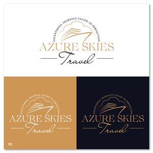 Logo Design by Sujit Banerjee for Azure Skies Travel | Design: #35731273