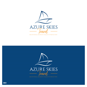 Logo Design by Sujit Banerjee for Azure Skies Travel | Design: #35731274