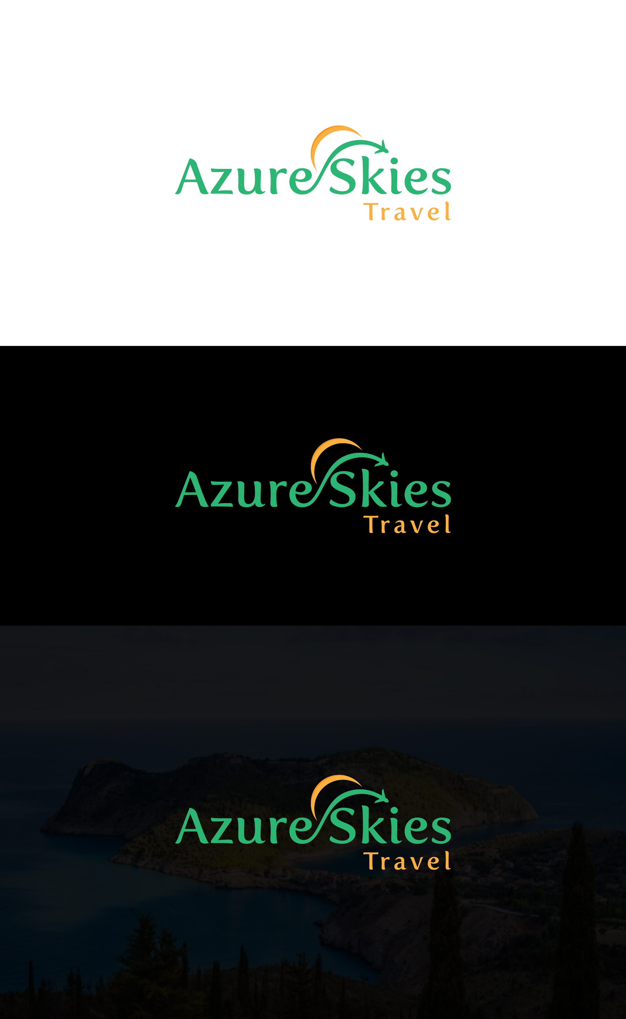Logo Design by Deziners Zone for Azure Skies Travel | Design #35731674